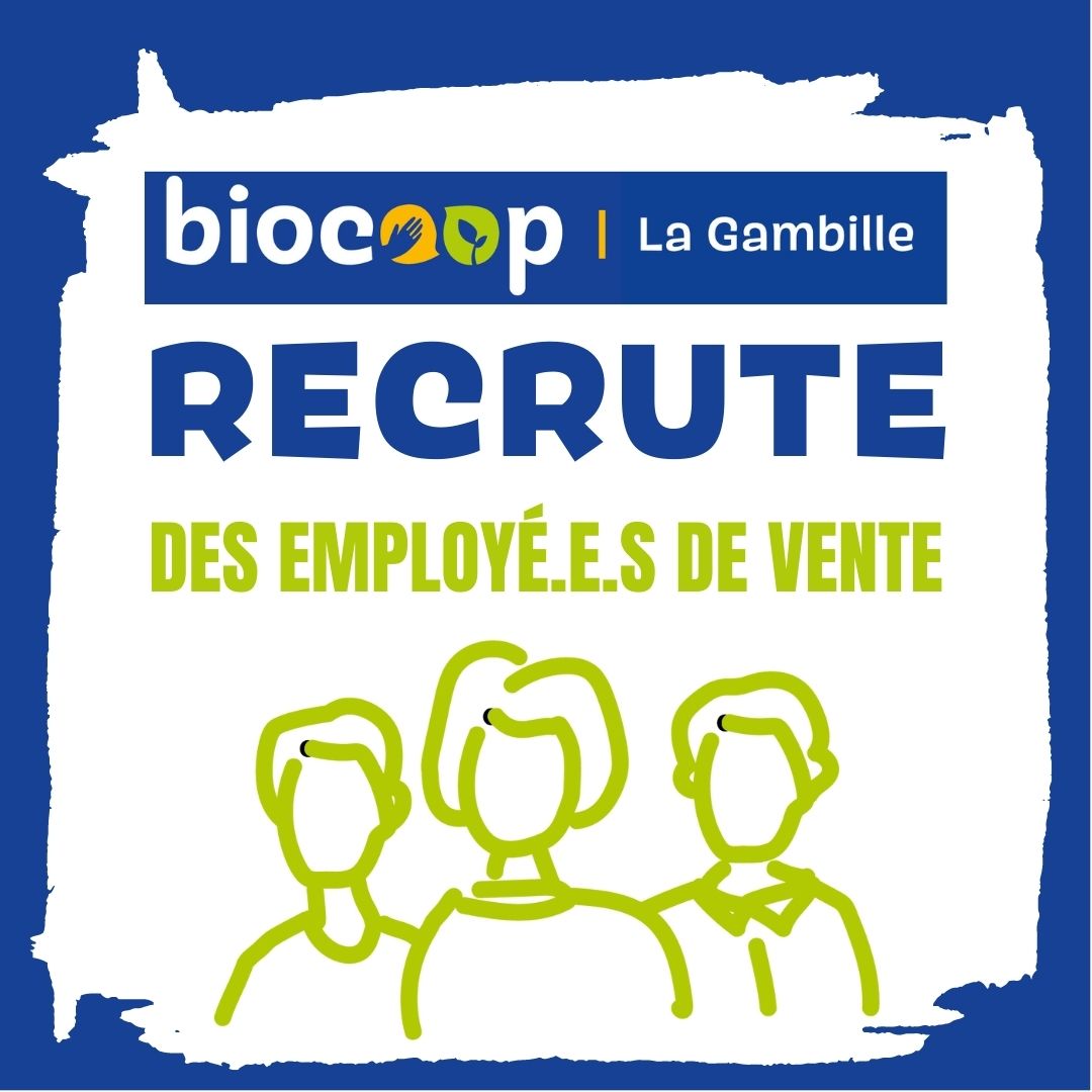 Nous recherchons des employé.e.s de vente